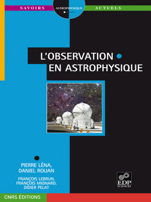 cover image of L'observation en astrophysique